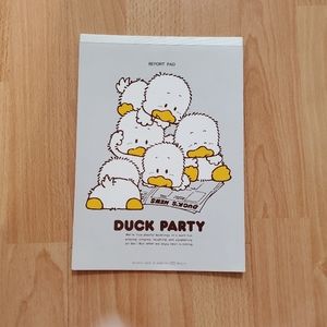 Kawaii adorable vintage style Japan duck party memo pad